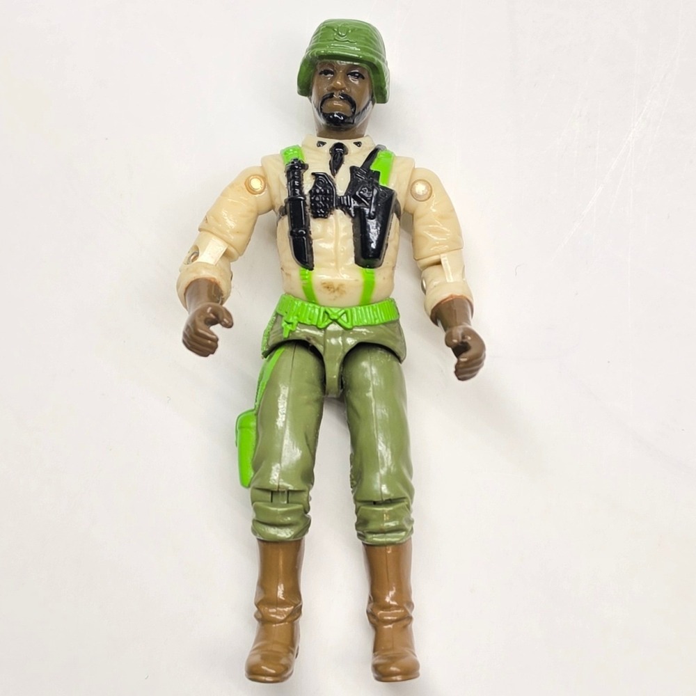 Vintage 1992 Hasbro G.I. Joe Stalker v4 Action Figure Green Tan Military Toy